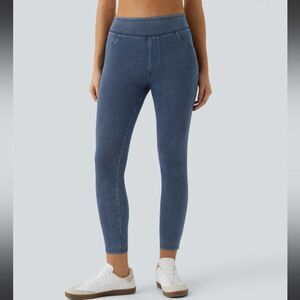Halara Flex High Waisted Back Side Pocket
Stretchy Knit Denim‎ Casual Leggings